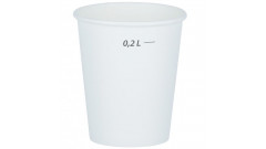 Papierový pohár 250 ml s ryskou 0,2 l  balenie 50 ks